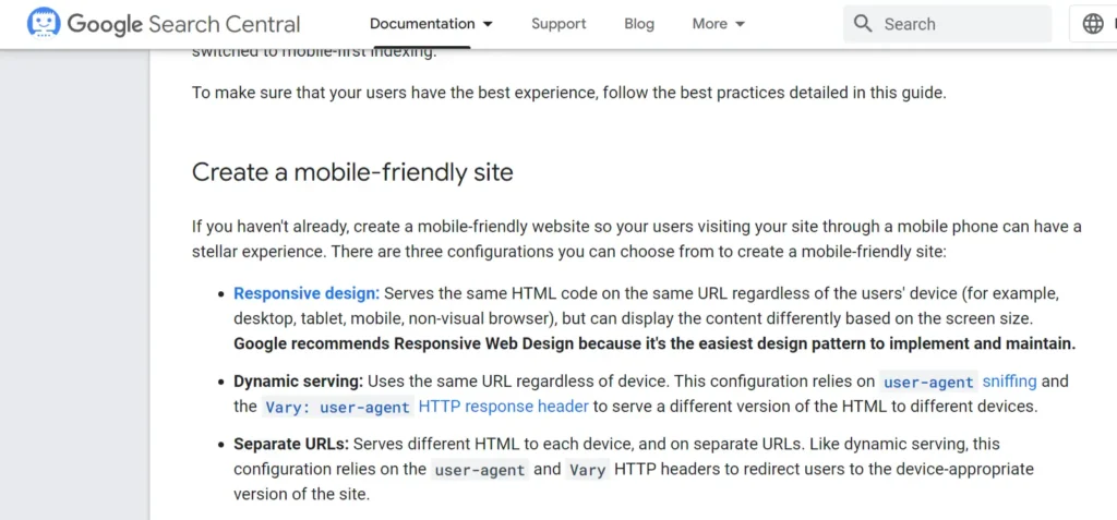 Google mobile first Indexing