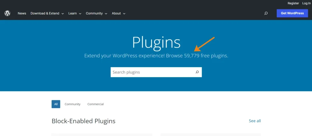 WordPress plugin directories 