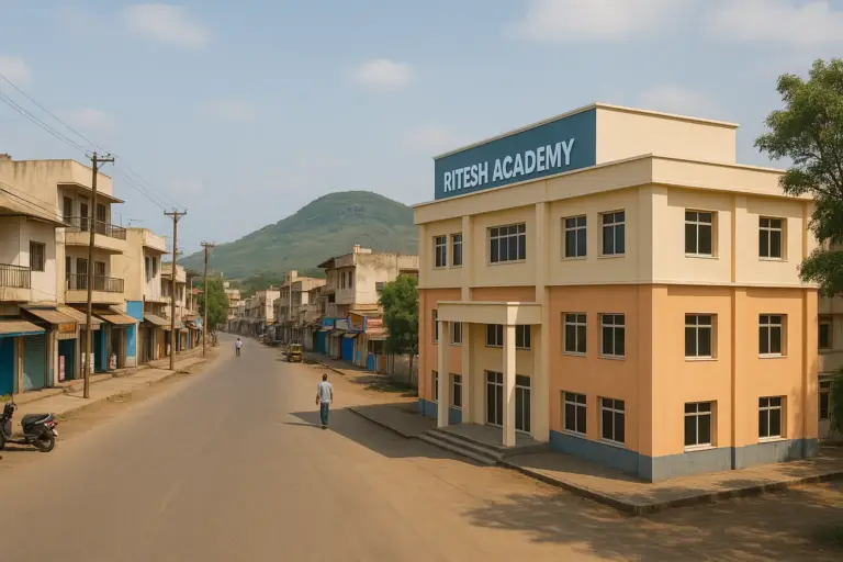Ai generated Ritesh academy building