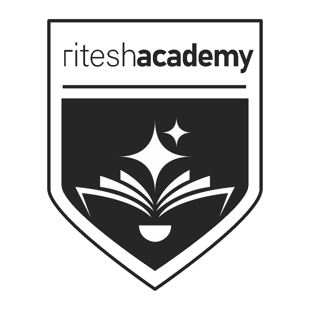 Ritesh academy updated new logo